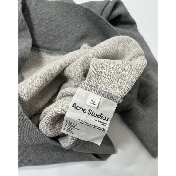 Acne Studios Patch Face Logo Hoodie in Light Grey Melange - Picture 5 of 5